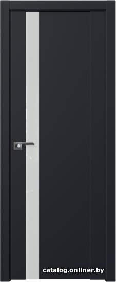 

Межкомнатная дверь ProfilDoors 62U 90x200 (черный матовый, стекло белый лак)