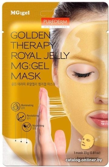 

Purederm Маска Golden Therapy Royal Jelly Mg маточное молочко 23 г