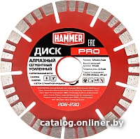 

Отрезной диск алмазный Hammer Pro 206-230