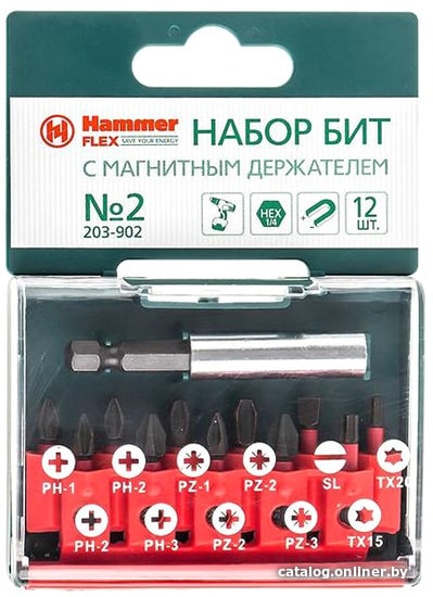 

Набор бит Hammer 203-902 (12 предметов)