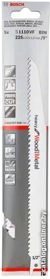 

Набор пильных полотен Bosch 2608657610 (5 предметов)