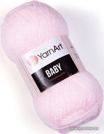 

Пряжа для вязания Yarnart Baby 100% акрил 853 50 г (150 м, нежно-розовый)