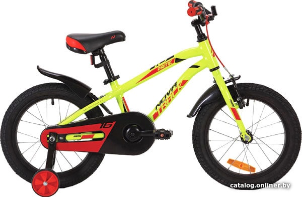 

Детский велосипед Novatrack Prime 16 (зеленый/красный, 2019)