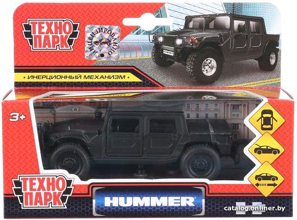 

Пикап Технопарк Hummer H1 Пикап SB-18-09-H1-N(B-MATTE)-WB