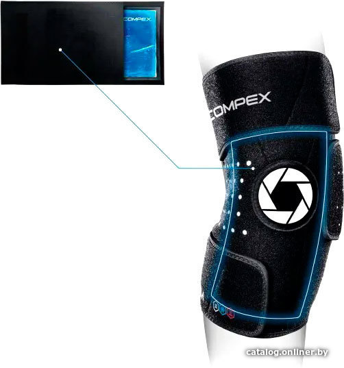 

Суппорт колена Compex Coldform Knee 83-0026-SM-FG (S/M, черный)