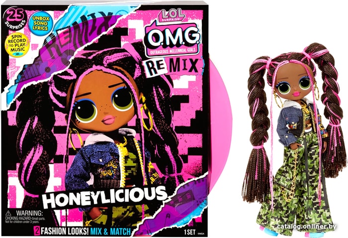 

Кукла-сюрприз L.O.L. Surprise! O.M.G. Remix Honeylicious Fashion Doll 567264