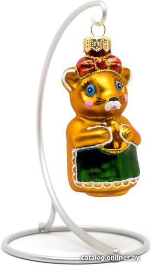 

Елочная игрушка Юрита Мышка в фартуке 190425-02 (оранжевый)