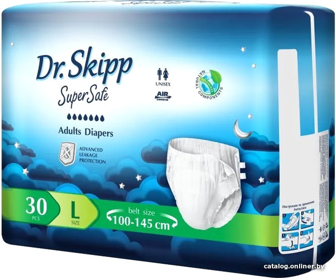 

Подгузники для взрослых Dr.Skipp Super Safe L-3 (30 шт)