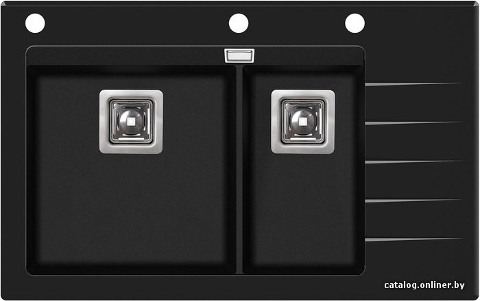 

Кухонная мойка Aquasanita Delicia Plus GQD150 (black metallic 601 B)