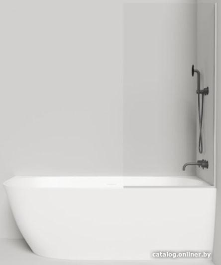 

Стеклянная шторка для ванны Umy Home UMO1400C (хром)