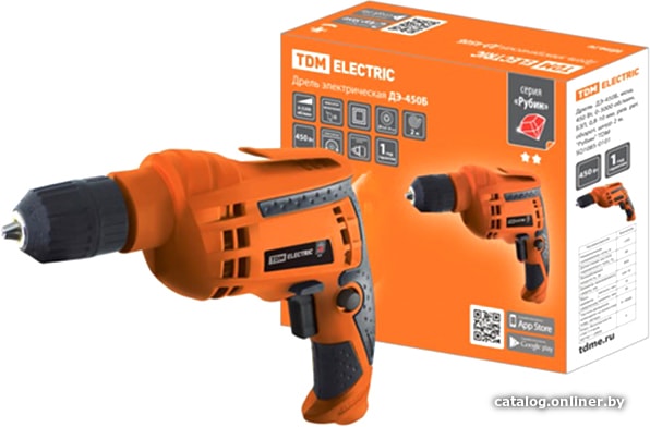

Безударная дрель TDM Electric Рубин ДЭ-450Б SQ1085-0101