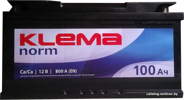 

Автомобильный аккумулятор Klema Norm 6СТ-100А3(0) (100 А·ч)