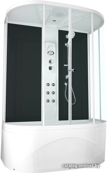 

Душевая кабина Domani-Spa Neat high 148x80 (черные стенки, прозрачное стекло)