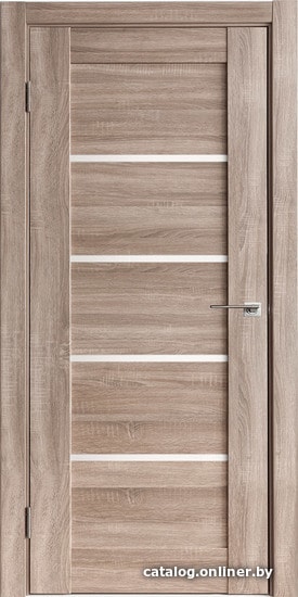 

Межкомнатная дверь IstokDoors Горизонталь-1 ДЧ 70x200 (спил седой/светлое стекло)
