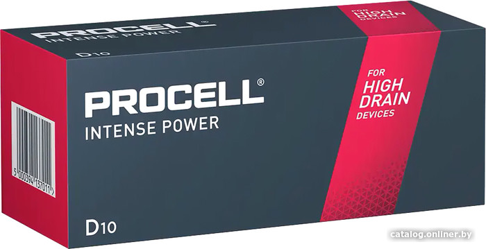 

Батарейка DURACELL Procell Alkaline Intense Power D 10 шт.