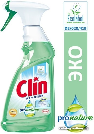 

Средство для стекла и зеркал Clin Pro Nature 500 мл