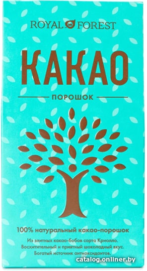 

Какао растворимое Royal Forest в коробке 100 г (голубой)