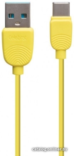 

Кабель Celebrat SKY-2 Type-C (1 м, желтый)