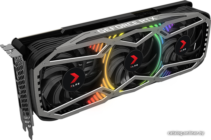 

Видеокарта PNY GeForce RTX 3070 8GB XLR8 Gaming REVEL EPIC-X RGB Triple Fan LHR VCG30708LTFXPPB