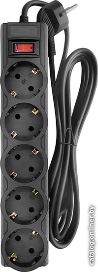 

Сетевой фильтр CBR CSF 2505 PC (черный, 3 м)