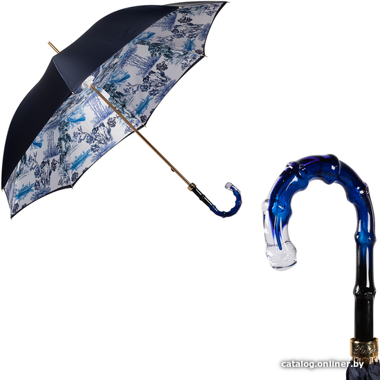 

Зонт-трость Pasotti Blu Geisha Boo