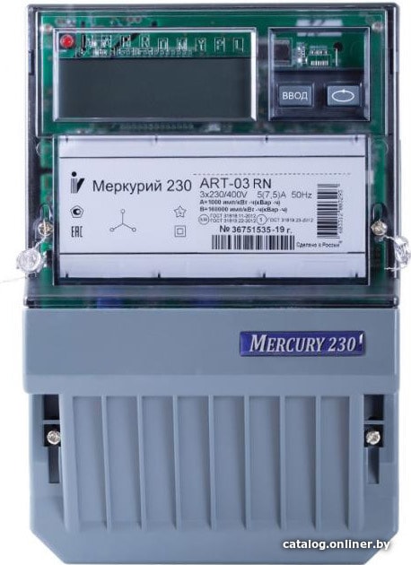 

Счетчик электроэнергии Инкотекс Меркурий 230 ART-01 PQRSIN