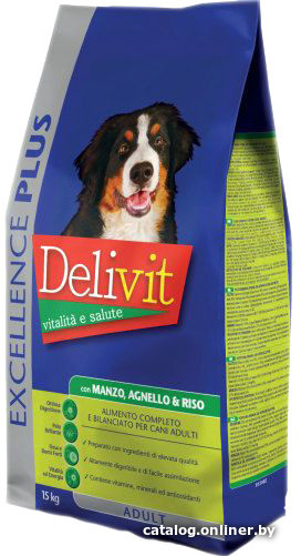 

Сухой корм для собак Pet360 Delivit Excelence ягненок/рис 15 кг