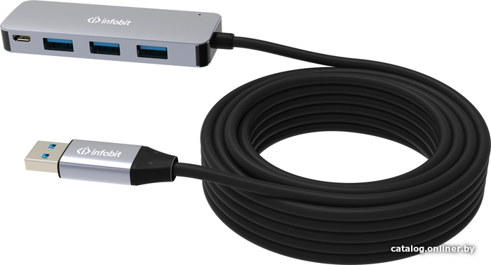

USB-хаб Infobit iCable-USB-ACC-H14 (10 м, черный)