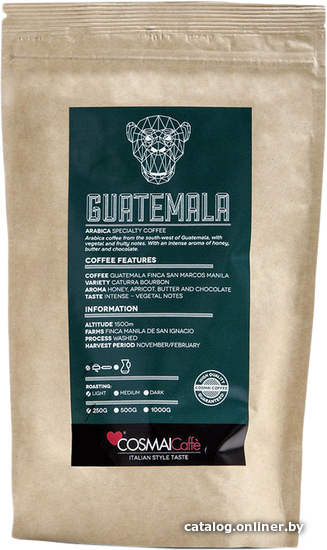 

Кофе Cosmai Caffe City Roastery Guatemala зерновой 250 г