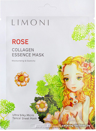 

Limoni Маска для лица тканевая Rose Collagen Essence Mask 25 г
