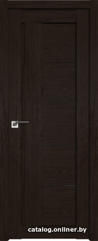 

Межкомнатная дверь ProfilDoors 2.10XN 40x200 (дарк браун, стекло дождь черный)