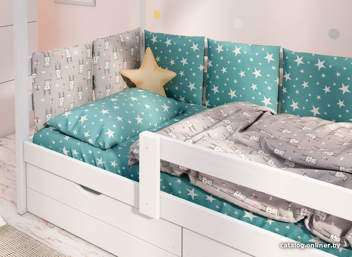 

Бампер в кроватку DreamTex Зайка на луне бампер