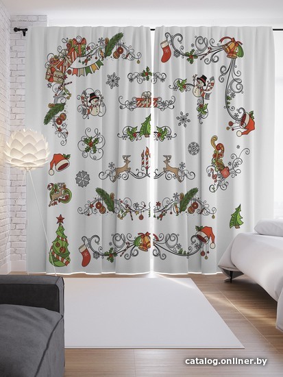 

Комплект штор JoyArty Рождественские украшения 1.45x2.65 м p_53274_145x265 (2 шт)