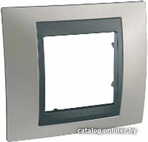 

Рамка Schneider Electric Unica MGU66.002.239 (никель/графит)