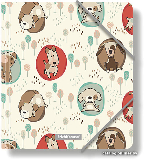 

Набор папок Erich Krause Little Dogs A5+ 48727 (4 шт)
