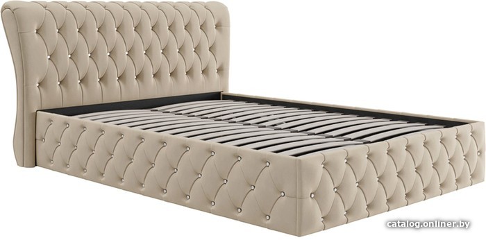 

Кровать Bon Mebel Камелия с ПМ 160x200 (пуговицы/велюр бежевый)