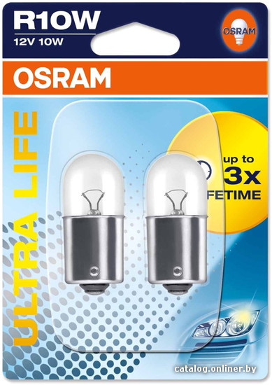 

Галогенная лампа Osram R10W Ultra Life 2шт [5008ULT-02B]