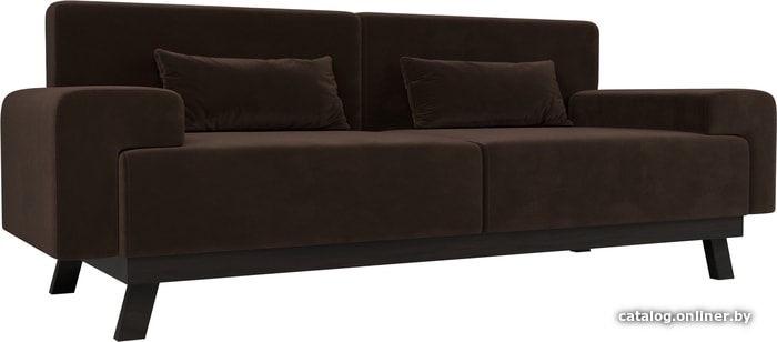 

Диван Mebelico Мюнхен 109107 (микровельвет, коричневый)