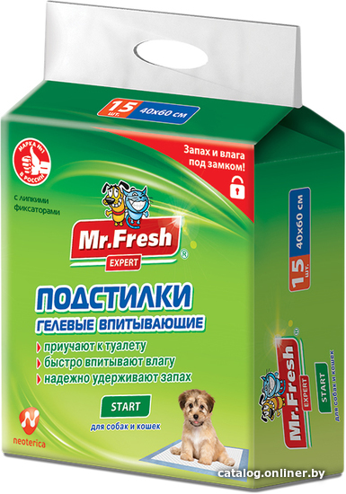 

Одноразовая пеленка Mr.Fresh Expert Start F504 (60x40 см, 15 шт)