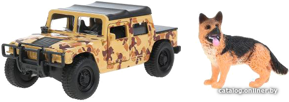 

Внедорожник Технопарк Hummer H1 с овчаркой SB-18-09-H1-M(DY)+DOG-WB