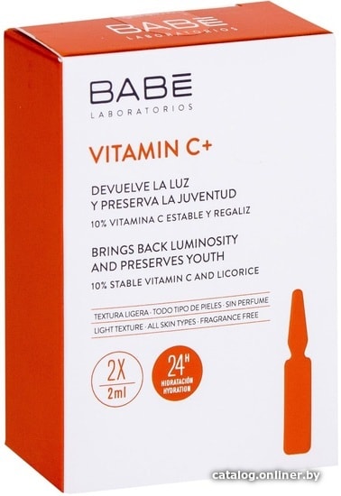 

Laboratorios BABE Vitamin C+ для гладкости и омоложения кожи (2x2 мл)