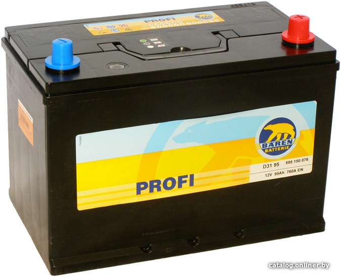 

Автомобильный аккумулятор Baren Profi 7905699 (95 А·ч)