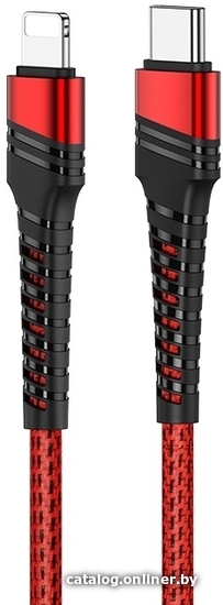

Кабель Borofone BU21 USB-С - Lightning (1.2 м, черный/красный)