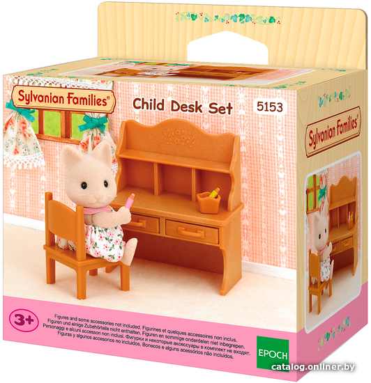 

Аксессуары для кукольного домика Sylvanian Families Парта и стульчик 5153