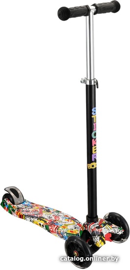 

Трехколесный самокат RGX Sticker Boom LED 3