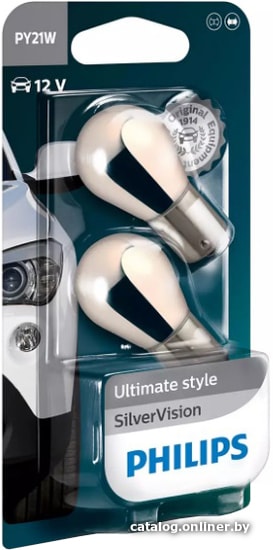 

Лампа накаливания Philips PY21W SilverVision 2шт