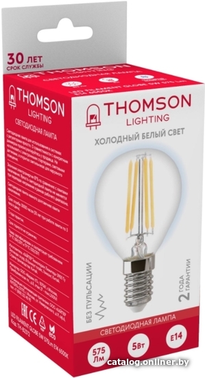 

Светодиодная лампочка Thomson Filament Globe TH-B2372