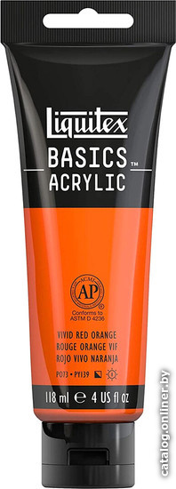 

Акриловая краска Liquitex Basics 1046620 (118 мл, красновато-оранжевый яркий)