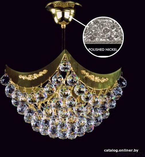 

Припотолочная люстра ArtGlass Fiona I. Nickel Sp