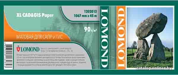 

Офисная бумага Lomond 1067 мм x 45 м (90 г/м2) [1202113]